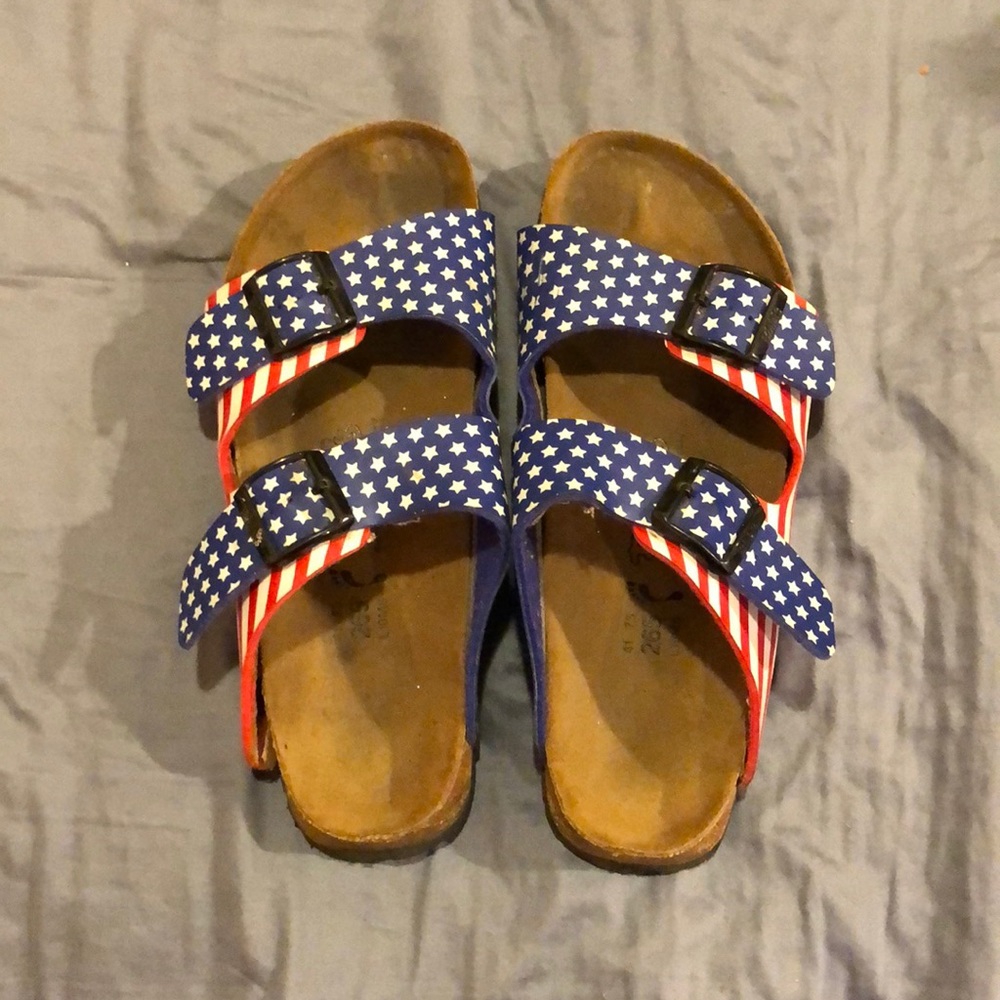 Birki’s USA Flag Birkenstock’s Size EU 40